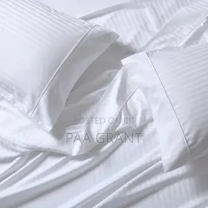 Modern Luxurious Stripped Cotton 2 Bedsheets, 4 Pillow Cases