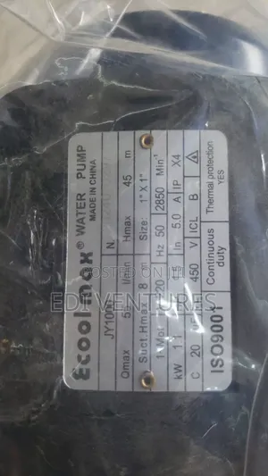 Ecoolmax Stainless Water Pump 1.5 HP