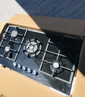 Black Glass 90cm Kenwood ~~ 5 Gas Hobs Burner Essential