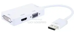 Display Port Adapter With VGA and DVI Port
