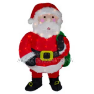 Northlight 32" Lighted Chenille Santa Christmas Decoration