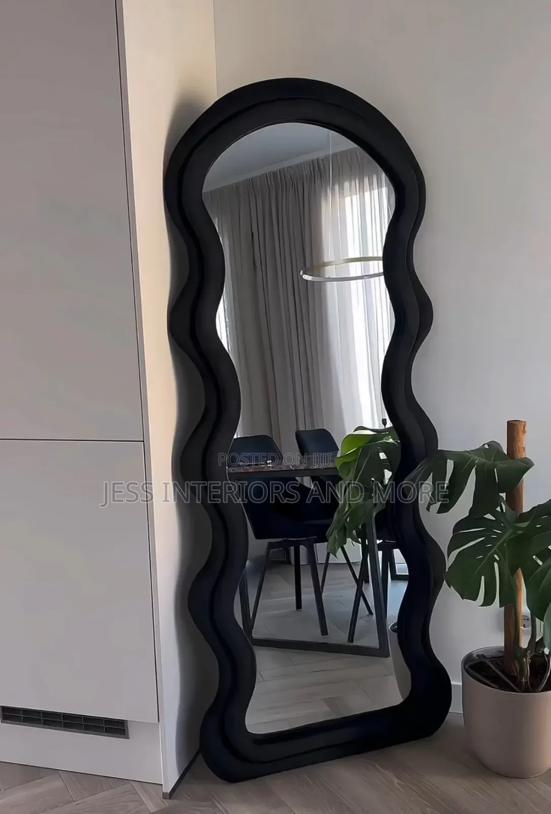 Mirror With LED Lights Full-Length (Black)