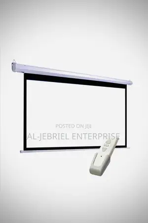 240”X240” Wide Electronic Pull Down Projector Screen+Remote