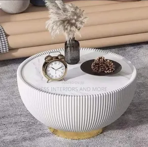 Coffee Table (White Gold Base)