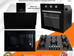 Luxell 90cm Inbuilt 4set-- Hob/Extractor/Oven+ Microwave