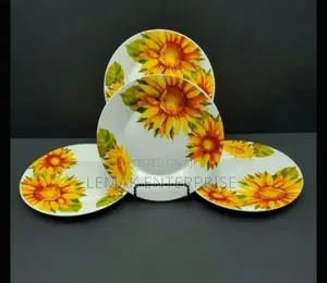 Ceramic Serving Plates. 12 Pcs Dinner Plates