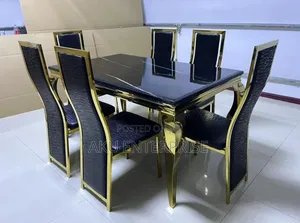 Luxury Marble Dinning Table With 6 Chairs