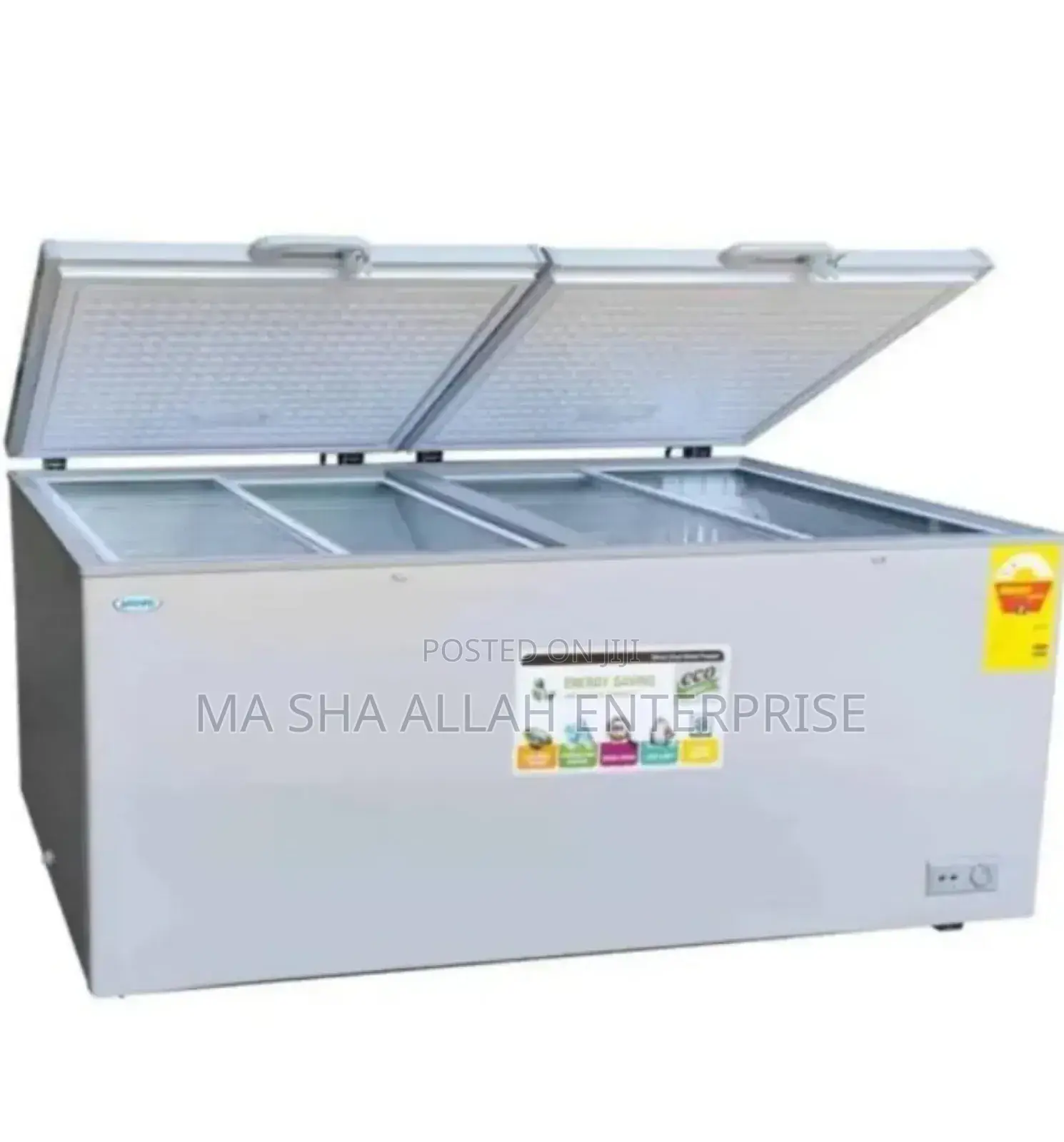 Novo 600 Liters Double Door Chest Freezer (Nv-608cf)