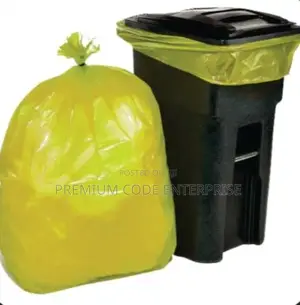 240 Liters Dustbin Liner-Yellow (Extra Large), 90 PCS/ Pack