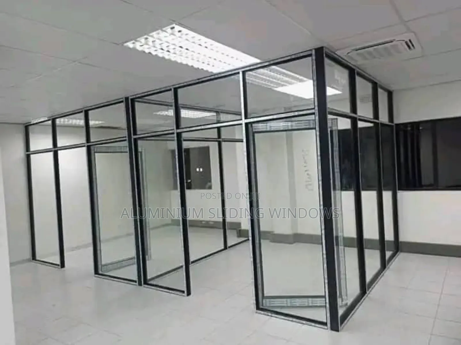 Aluminium Office Partition And Glass