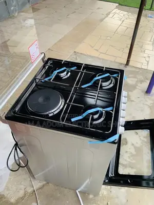 Fast Cooking Volcano 3 Gas + 1 Electric Burner(Gray).