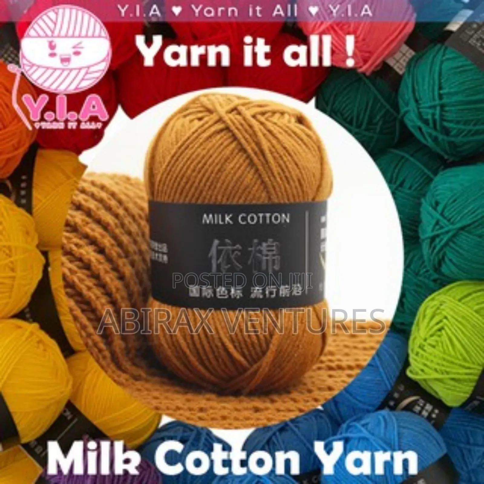 100pcs of 4ply Milk Cotton Yarn