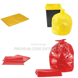 40 Liter Trash Bag Liner- Yellow/Red (Small), 180 Pcs/ Pack
