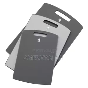 Henckels 3-Pc Plastic Cutting Board Set - Grey