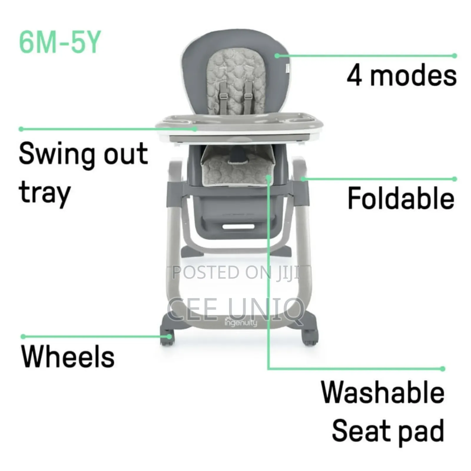 4 in 1 Ingenuity High Chair