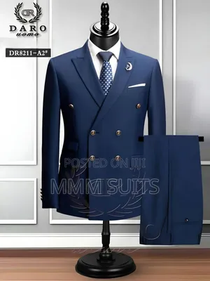 2-Piece Men Double-Breasted Men Suit