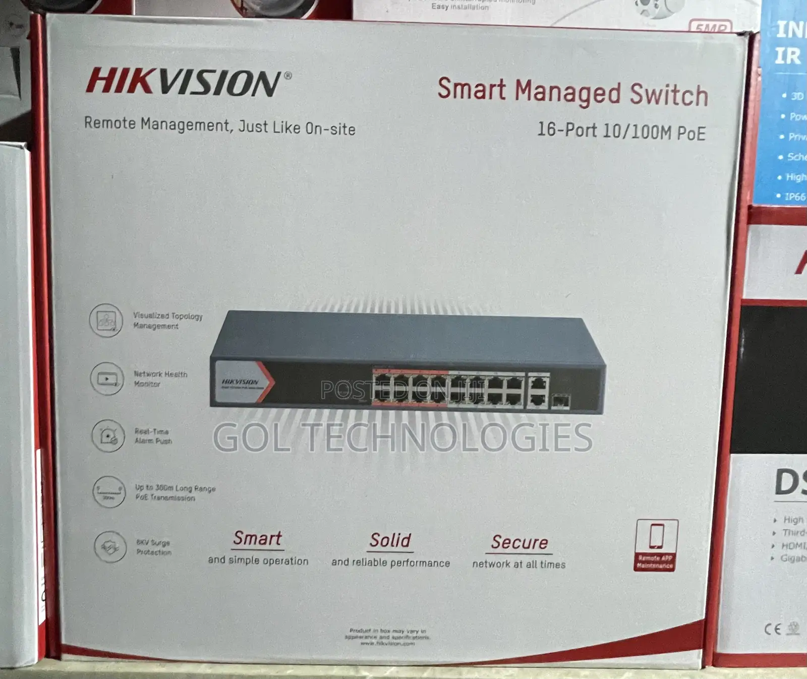 Hikvision 16port Smart Managed Poe Switch With 1sfp Port