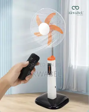 Rechargeable Solar Fan • Remote Controlled •16inch • Ac/Dc