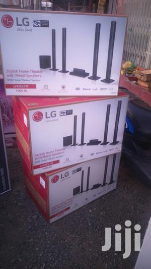 A Metallic 1000w LG 5.1-Chometheater Speaker Free HDMI Cable