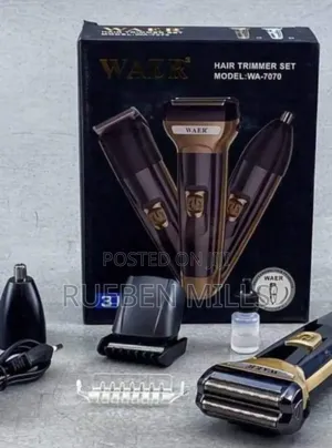 Waer WA-7070 Beard Trimmer Set Barbering Shaving Machine