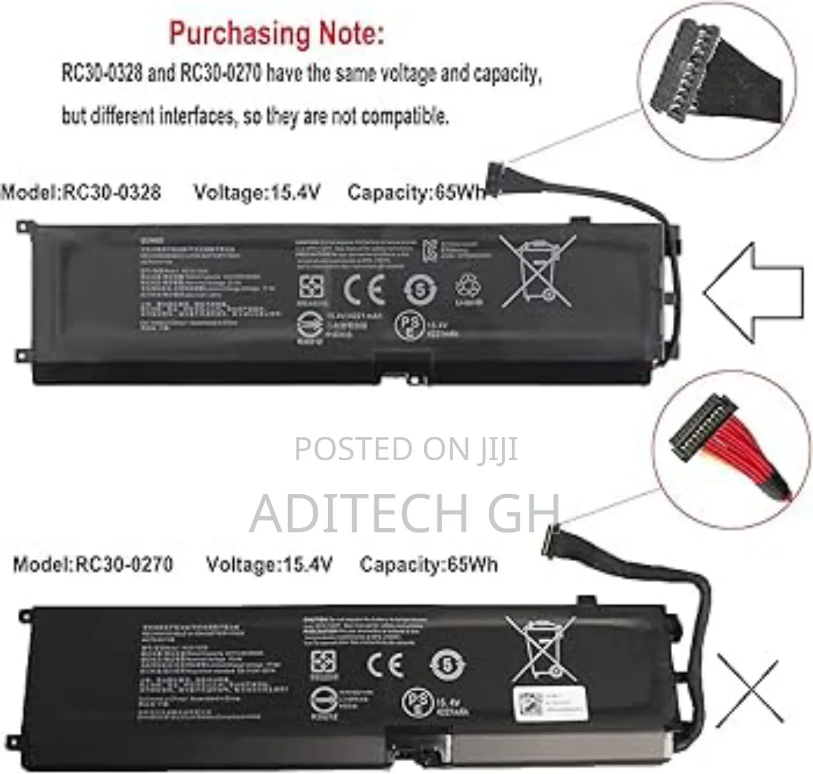 New Original Razor Blade Rc30-0328 Battery for Sale