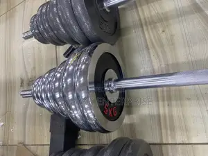 50kg Chrome Barbell and Dumbbell Set