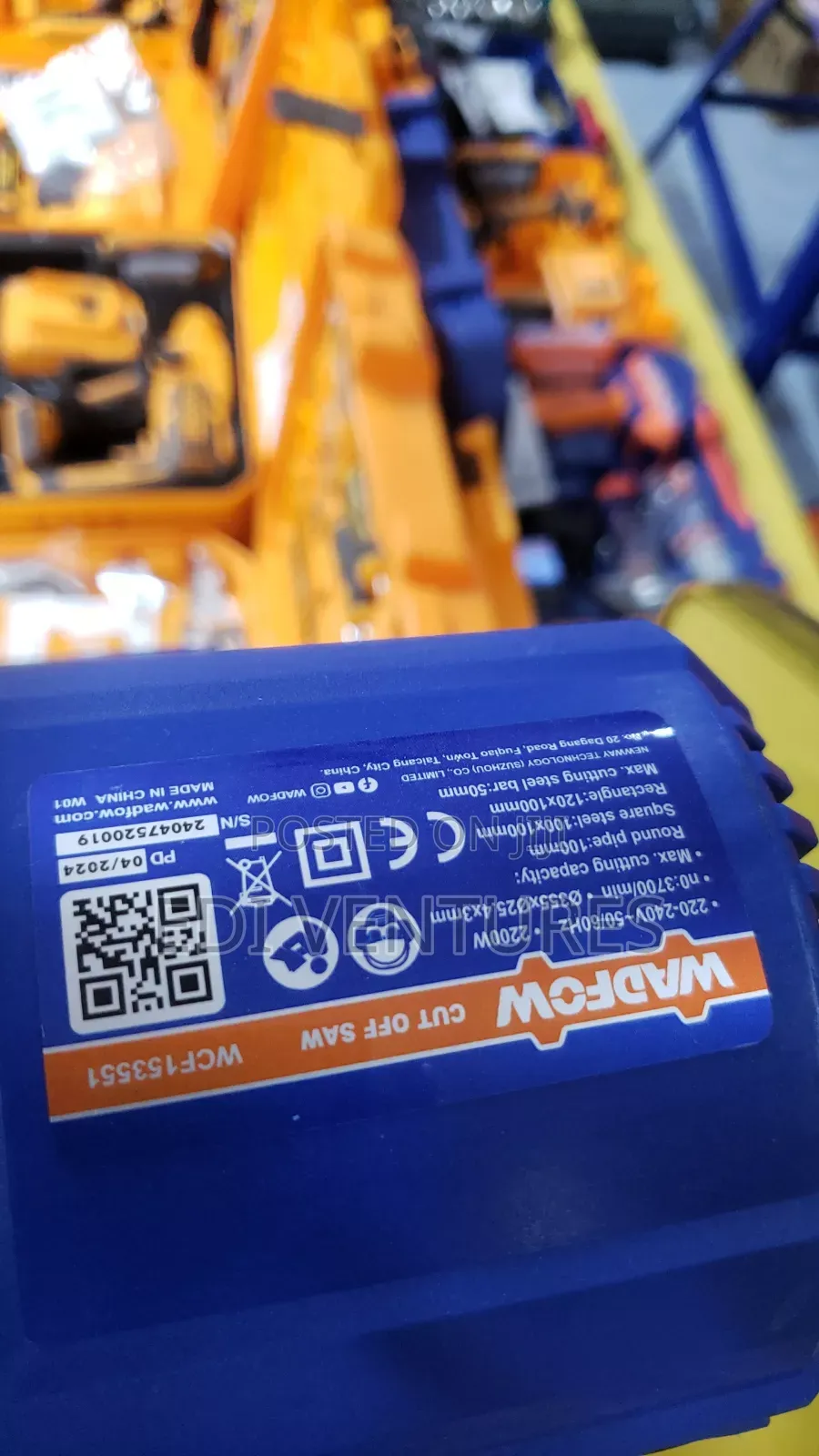 Wadfow 2200W Cut Off Saw