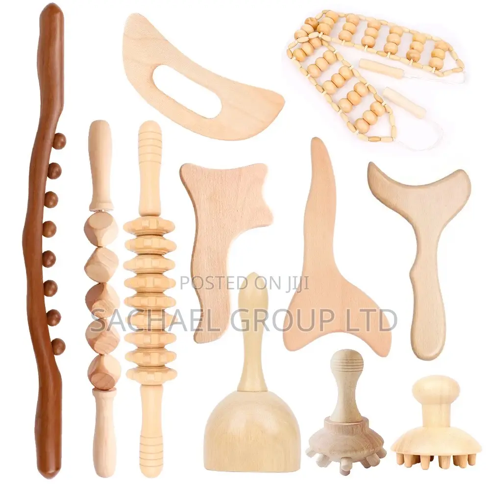 Complete Wooden Massage Roller
