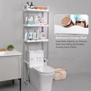 3 Tier Over the Toilet Rack Stainless Steel