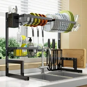 Dish Drainer Stainless Steel Sink Dish Rack 85x53cm