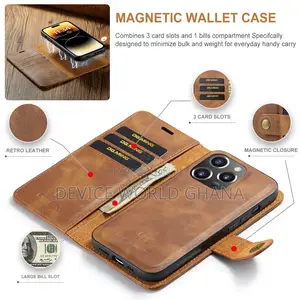 Dg Ming Leather Detachable Flip Case 4 iPhone 17promax 17 16pmax 16 15