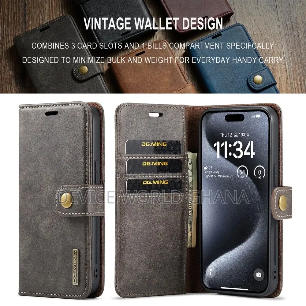 Dg Ming Leather Detachable Flip Case 4 iPhone 17promax 17 16pmax 16 15