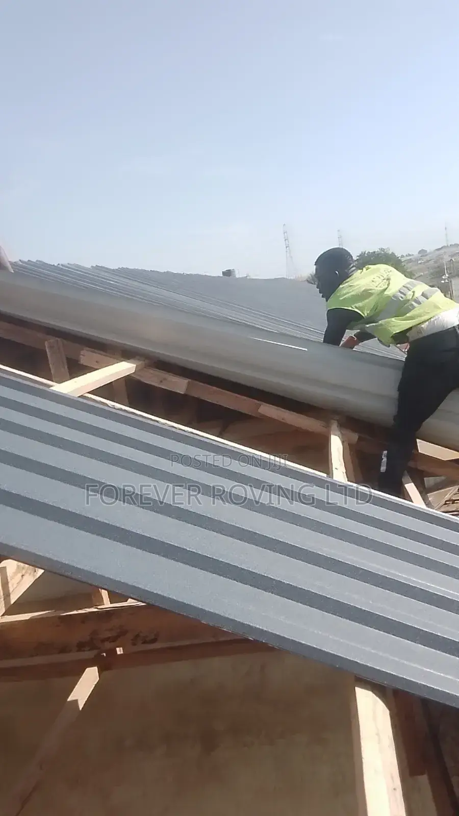 Inverted Box Rib Roofing Project Ongoing at Ashiaman Market