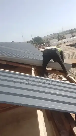 Inverted Box Rib Roofing Project Ongoing at Ashiaman Market