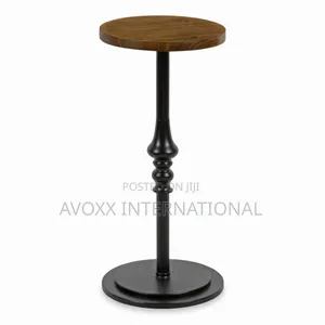 Parodi 26'' Tall Solid Wood Pedestal End Table