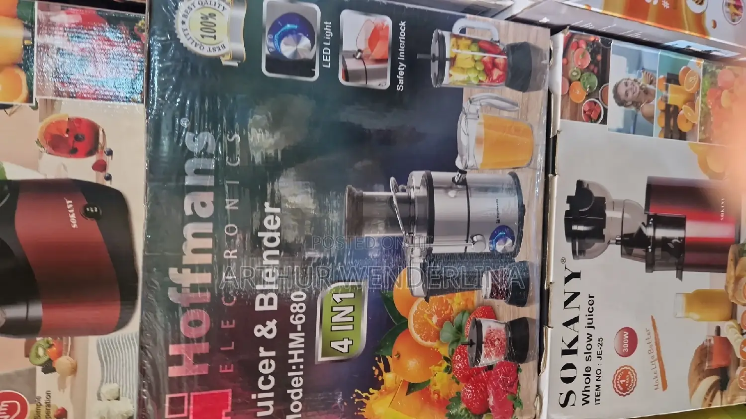 Hoffmans HM-680, Electric Juicer Blender