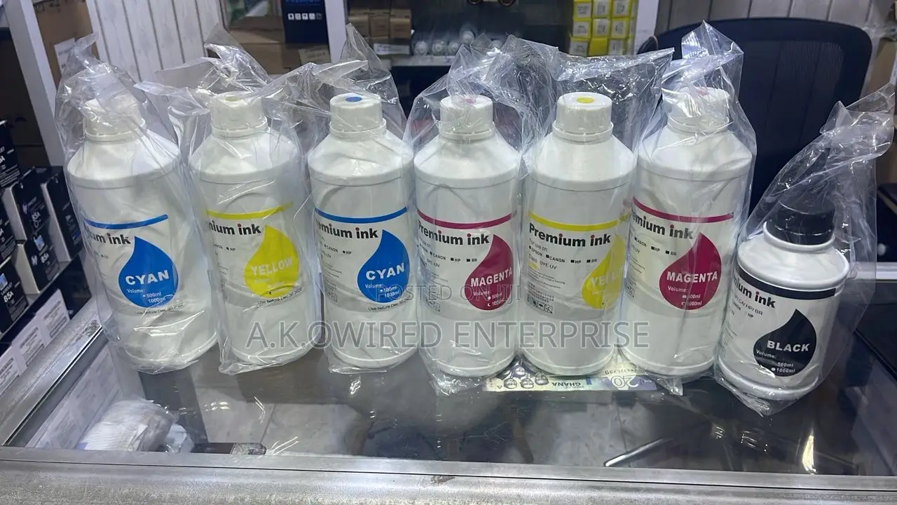 1000ml Black C M Y Refill Dye Ink Epson Canon Hp Brother Inkjet Printe