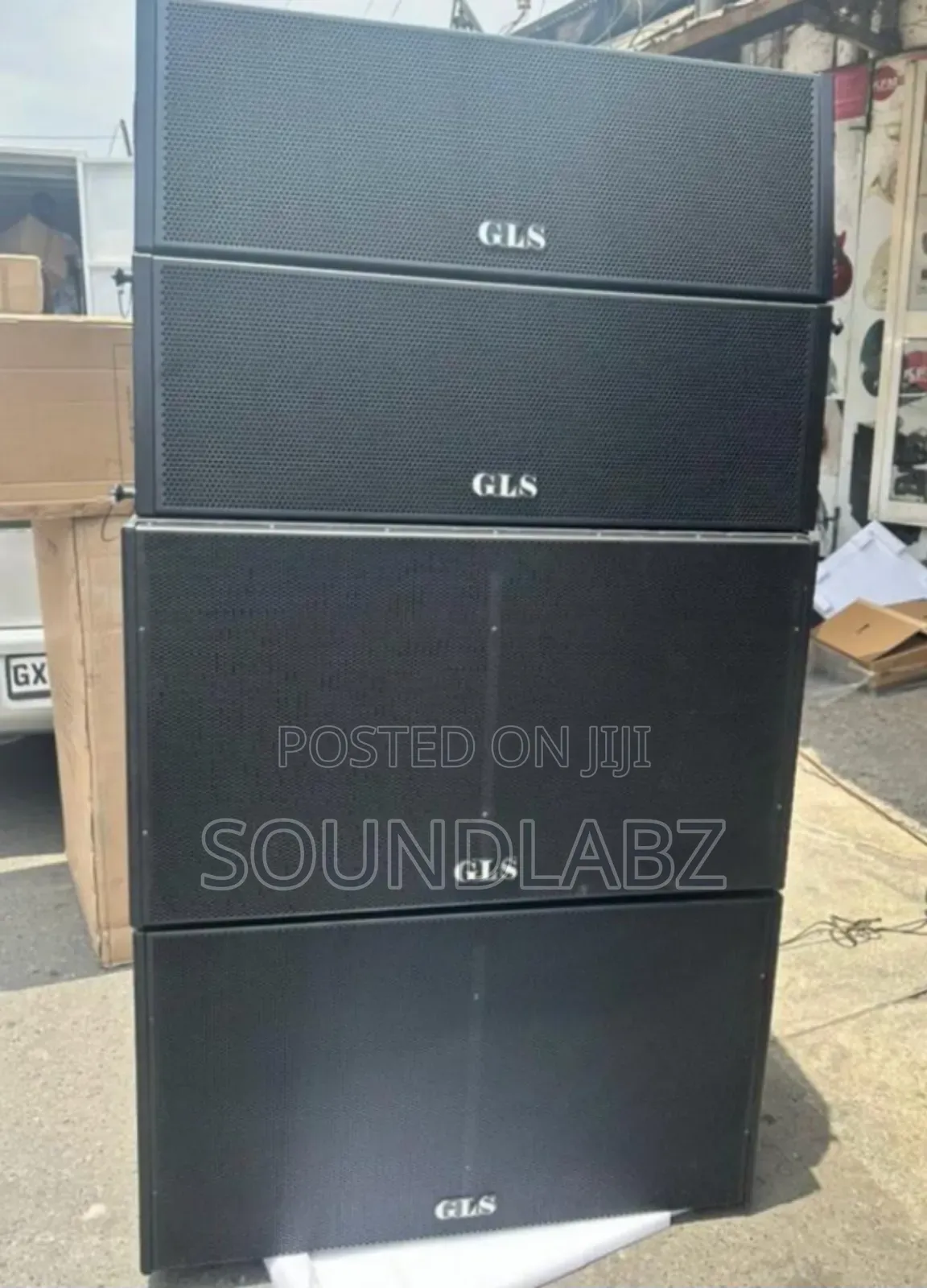 GLS 12inches Line Array Speakers With Double Sub and Rack