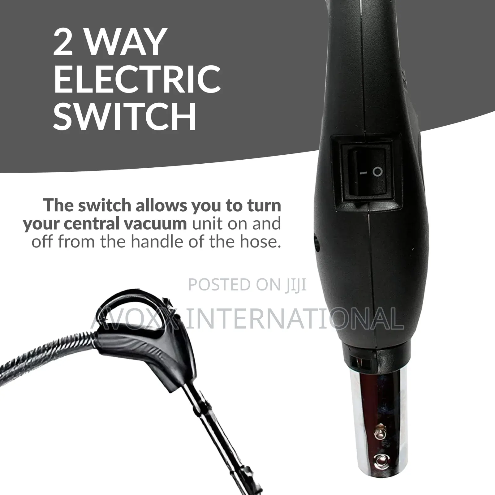 GV Universal Central Vacuum Hose Kit With Turbo Nozzles