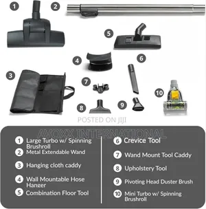 GV Universal Central Vacuum Hose Kit With Turbo Nozzles