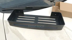Metal Shelf in Black and Aluminum Color, Mirror Shelf