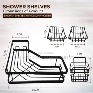 5 Pieces Set Wall Mounted Bathroom Racks