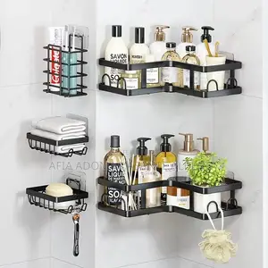 5 Pieces Set Wall Mounted Bathroom Racks