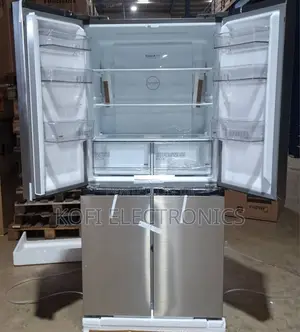 Dark Grey, Quattro Inverter -Midea 474L 3-Star 4-Door Fridge