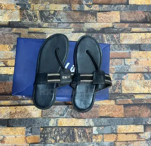 Ferragamo Black Slippers for Men