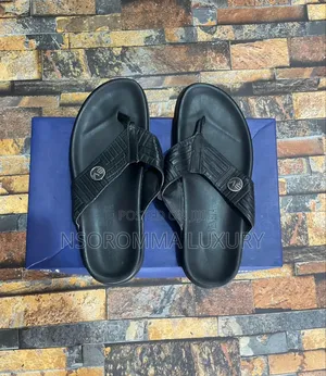 Ferragamo Black Slippers for Men