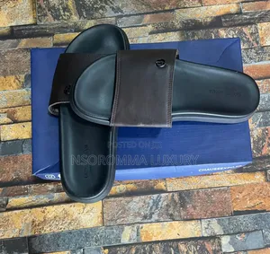 Ferragamo Black Slippers for Men
