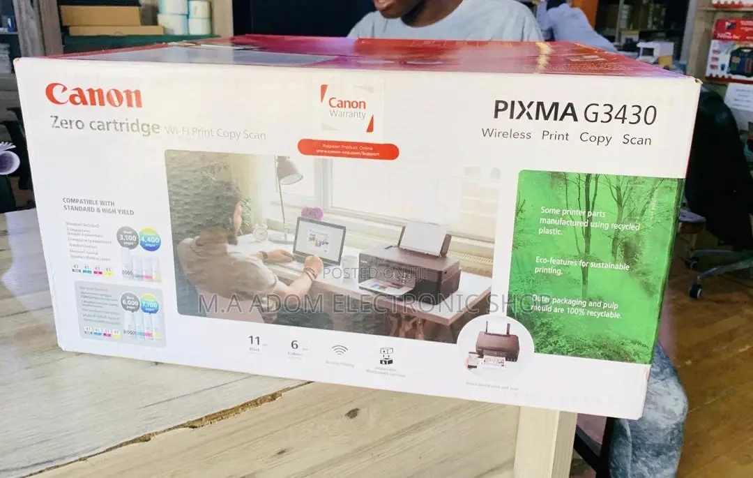 Canon PIXMA G3430 All-in-One Ink Tank Printer:Print More