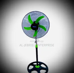 18” Super Cool Green Basket Standing Fan