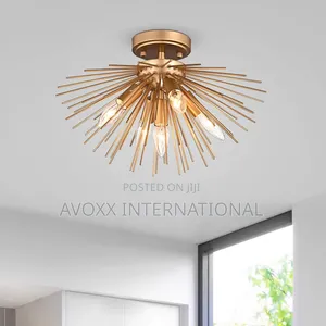 Lorena Sputnik Bronze Metal Mount W/5 Lights FD-6592-CHJ